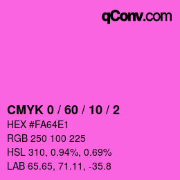 Color code: CMYK 0 / 60 / 10 / 2 | qconv.com