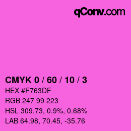 Color code: CMYK 0 / 60 / 10 / 3 | qconv.com