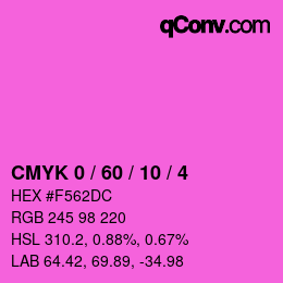 Color code: CMYK 0 / 60 / 10 / 4 | qconv.com
