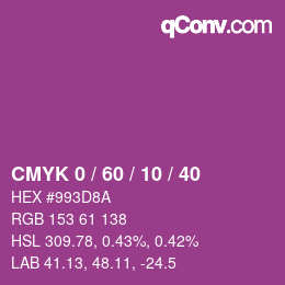 Color code: CMYK 0 / 60 / 10 / 40 | qconv.com