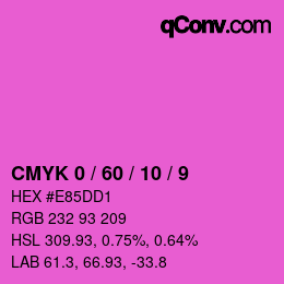 Color code: CMYK 0 / 60 / 10 / 9 | qconv.com