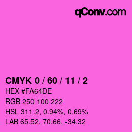 Color code: CMYK 0 / 60 / 11 / 2 | qconv.com