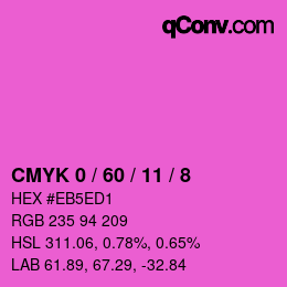 Color code: CMYK 0 / 60 / 11 / 8 | qconv.com