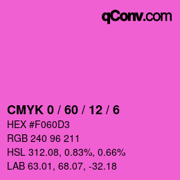 Color code: CMYK 0 / 60 / 12 / 6 | qconv.com