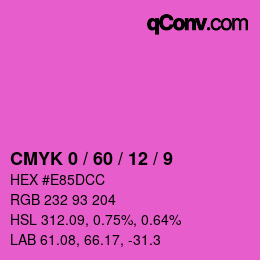 Color code: CMYK 0 / 60 / 12 / 9 | qconv.com