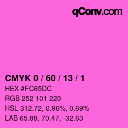 Color code: CMYK 0 / 60 / 13 / 1 | qconv.com