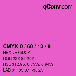 Color code: CMYK 0 / 60 / 13 / 9 | qconv.com