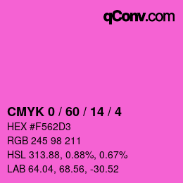 Color code: CMYK 0 / 60 / 14 / 4 | qconv.com