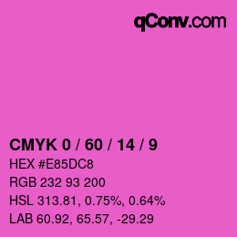 Color code: CMYK 0 / 60 / 14 / 9 | qconv.com