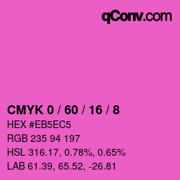 Color code: CMYK 0 / 60 / 16 / 8 | qconv.com