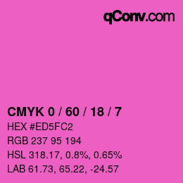 Color code: CMYK 0 / 60 / 18 / 7 | qconv.com