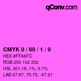 Código de color: CMYK 0 / 60 / 1 / 0 | qconv.com