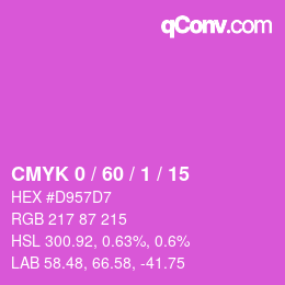 Color code: CMYK 0 / 60 / 1 / 15 | qconv.com