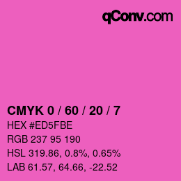 Color code: CMYK 0 / 60 / 20 / 7 | qconv.com