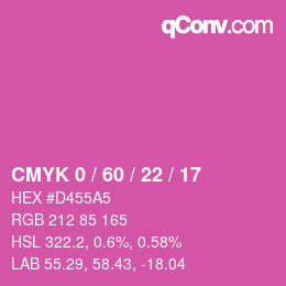 Color code: CMYK 0 / 60 / 22 / 17 | qconv.com