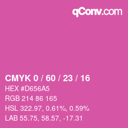 Color code: CMYK 0 / 60 / 23 / 16 | qconv.com