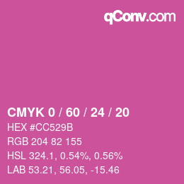 Color code: CMYK 0 / 60 / 24 / 20 | qconv.com