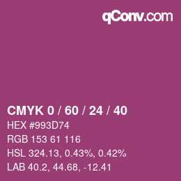 Color code: CMYK 0 / 60 / 24 / 40 | qconv.com