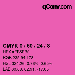Color code: CMYK 0 / 60 / 24 / 8 | qconv.com