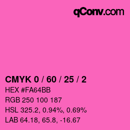 Color code: CMYK 0 / 60 / 25 / 2 | qconv.com