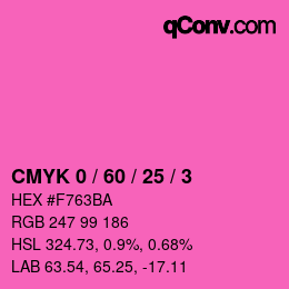 Código de color: CMYK 0 / 60 / 25 / 3 | qconv.com