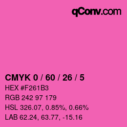 Color code: CMYK 0 / 60 / 26 / 5 | qconv.com