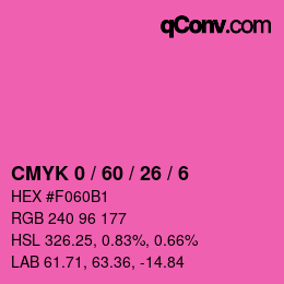 Color code: CMYK 0 / 60 / 26 / 6 | qconv.com