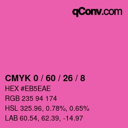 Color code: CMYK 0 / 60 / 26 / 8 | qconv.com