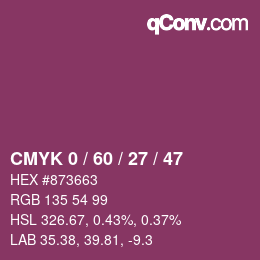 Color code: CMYK 0 / 60 / 27 / 47 | qconv.com