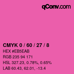 Color code: CMYK 0 / 60 / 27 / 8 | qconv.com