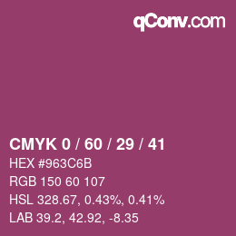 Color code: CMYK 0 / 60 / 29 / 41 | qconv.com