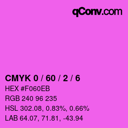 Color code: CMYK 0 / 60 / 2 / 6 | qconv.com