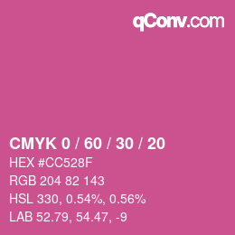 Color code: CMYK 0 / 60 / 30 / 20 | qconv.com