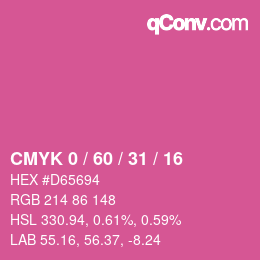 Color code: CMYK 0 / 60 / 31 / 16 | qconv.com