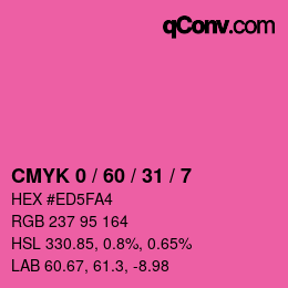 Color code: CMYK 0 / 60 / 31 / 7 | qconv.com