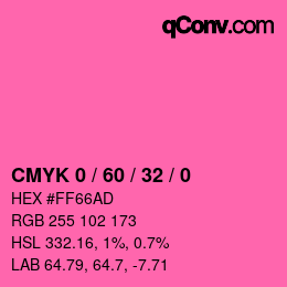 Color code: CMYK 0 / 60 / 32 / 0 | qconv.com