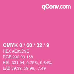 Color code: CMYK 0 / 60 / 32 / 9 | qconv.com