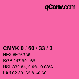 Color code: CMYK 0 / 60 / 33 / 3 | qconv.com