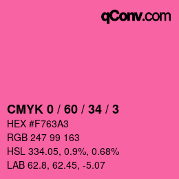 Color code: CMYK 0 / 60 / 34 / 3 | qconv.com