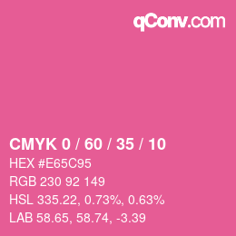Color code: CMYK 0 / 60 / 35 / 10 | qconv.com