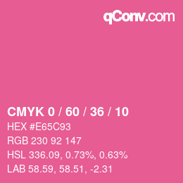 Color code: CMYK 0 / 60 / 36 / 10 | qconv.com
