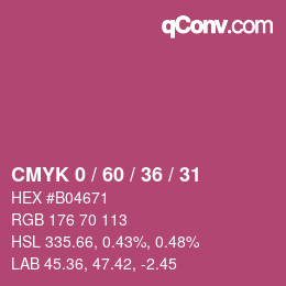 Color code: CMYK 0 / 60 / 36 / 31 | qconv.com