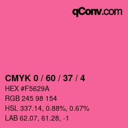 Color code: CMYK 0 / 60 / 37 / 4 | qconv.com
