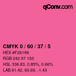Color code: CMYK 0 / 60 / 37 / 5 | qconv.com