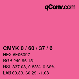 Color code: CMYK 0 / 60 / 37 / 6 | qconv.com