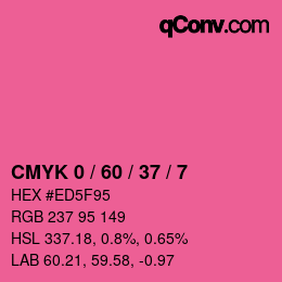 Color code: CMYK 0 / 60 / 37 / 7 | qconv.com