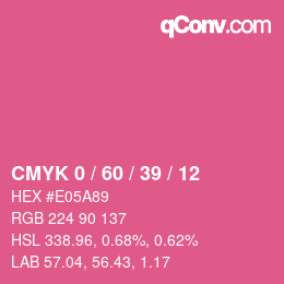 Color code: CMYK 0 / 60 / 39 / 12 | qconv.com