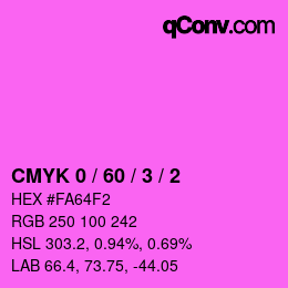 Color code: CMYK 0 / 60 / 3 / 2 | qconv.com