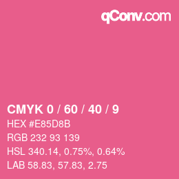 Color code: CMYK 0 / 60 / 40 / 9 | qconv.com