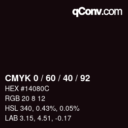 Color code: CMYK 0 / 60 / 40 / 92 | qconv.com